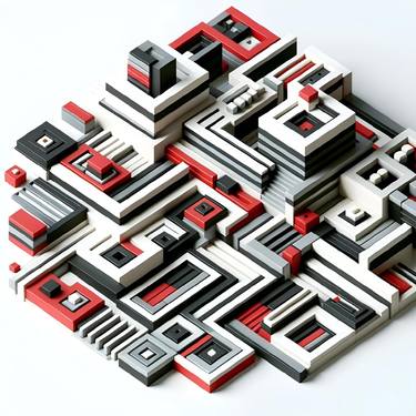 Print of Architecture Digital by Alberto Capitani