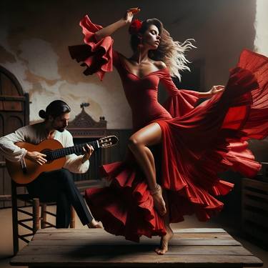 Print of Figurative Performing Arts Digital by Alberto Capitani