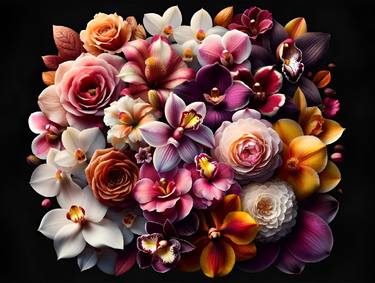 Print of Conceptual Floral Digital by Alberto Capitani
