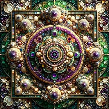 Print of Abstract Geometric Digital by Alberto Capitani