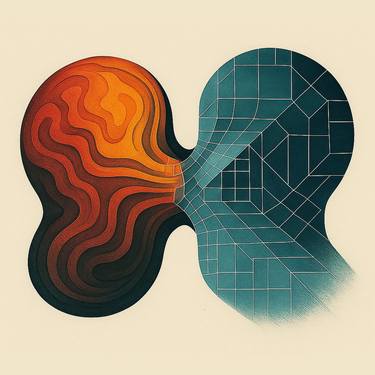 Original Artificial Intelligence Geometric Digital by Alberto Capitani