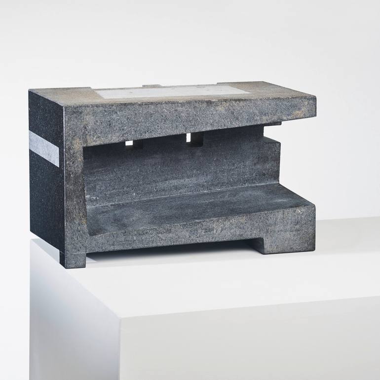 Original Architecture Sculpture by Marcus Centmayer | Abstract Expressionism Art on Stone | shape and space