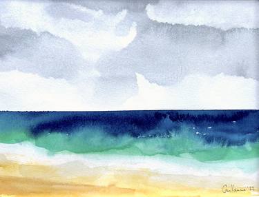 Print of Abstract Expressionism Seascape Paintings by Guillaume Rigal