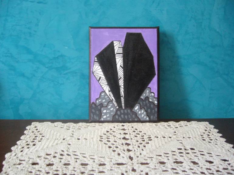 Original Cubism Abstract Painting by Ryl Art