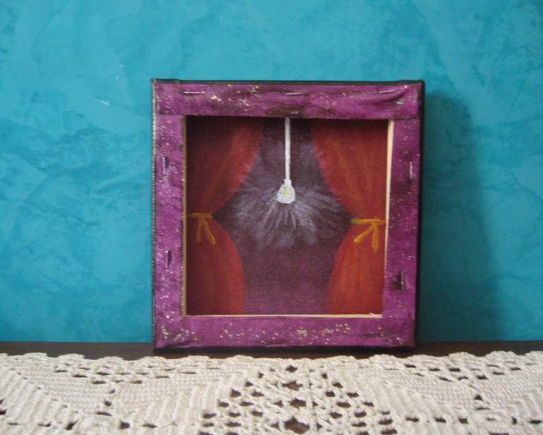 Original Abstract People Painting by Ryl Art