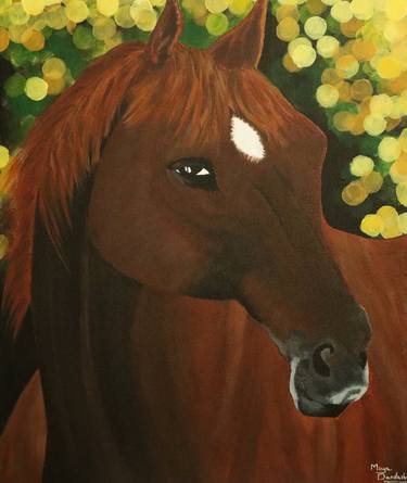 Original Contemporary Horse Paintings by Maya Dandachi
