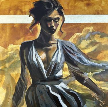 Original Figurative Women Paintings by Alecia Moriarty