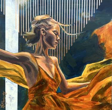 Original Figurative Women Paintings by Alecia Moriarty