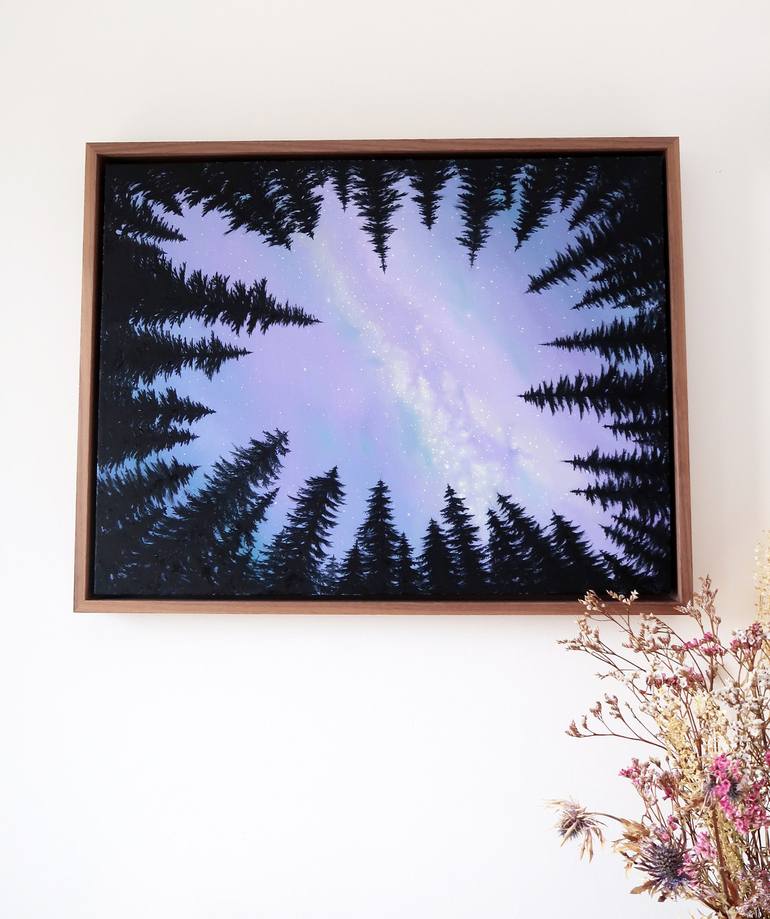 Original Realism Outer Space Painting by Jessica Purser
