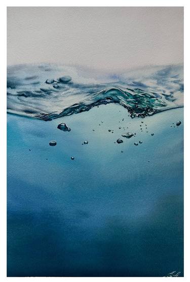 Original Realism Water Painting by Olena Anopriienko