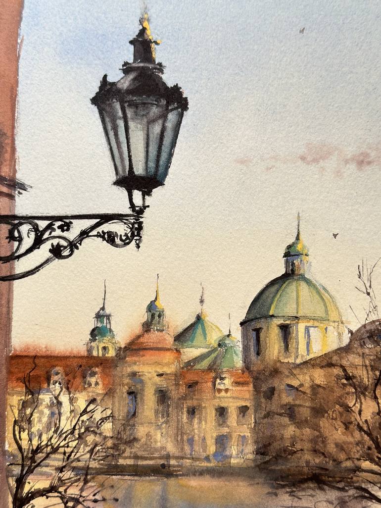 Original Realism Architecture Painting by Olena Anopriienko