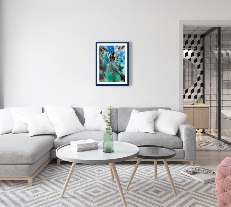 Original Abstract Expressionism Abstract Painting by Olena Anopriienko