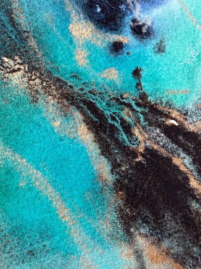 Original Abstract Expressionism Abstract Painting by Olena Anopriienko