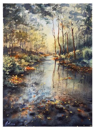 Original Impressionism Nature Paintings by Olena Anopriienko
