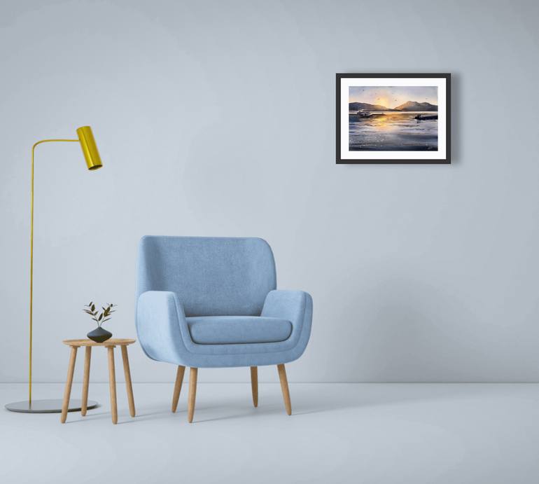 Original Classicism Landscape Painting by Olena Anopriienko