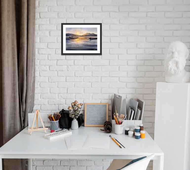 Original Classicism Landscape Painting by Olena Anopriienko