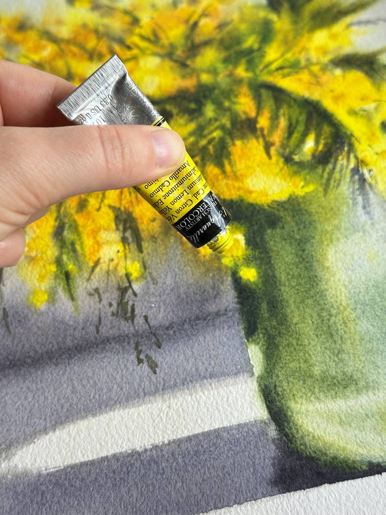 Original Contemporary Floral Painting by Olena Anopriienko