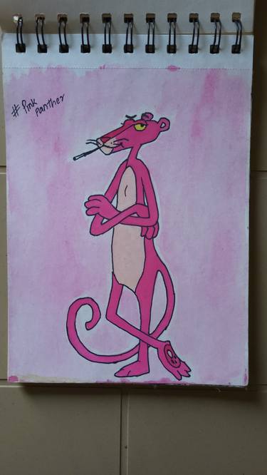 Pink panther thumb