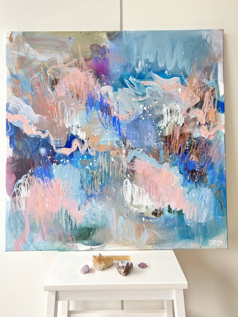 Original Abstract Expressionism Abstract Painting by Susanna Poméll