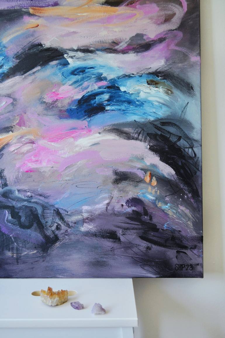 Original Abstract Expressionism Abstract Painting by Susanna Poméll
