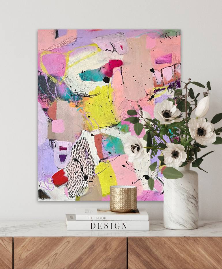Original Abstract Expressionism Abstract Painting by Susanna Poméll