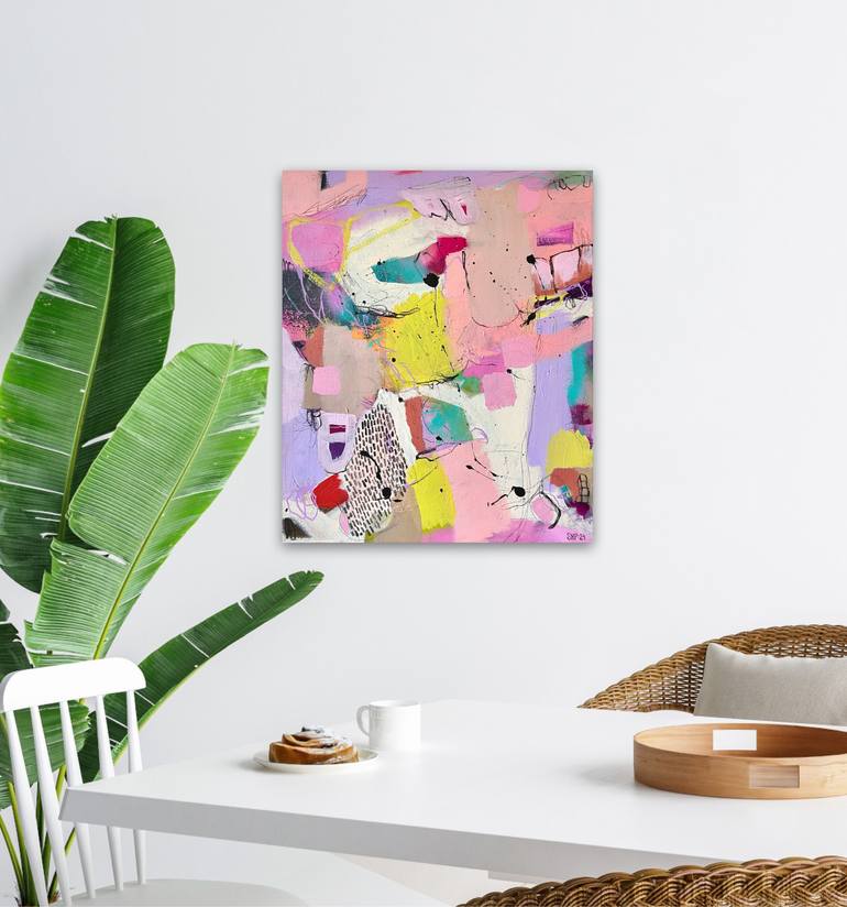 Original Abstract Expressionism Abstract Painting by Susanna Poméll