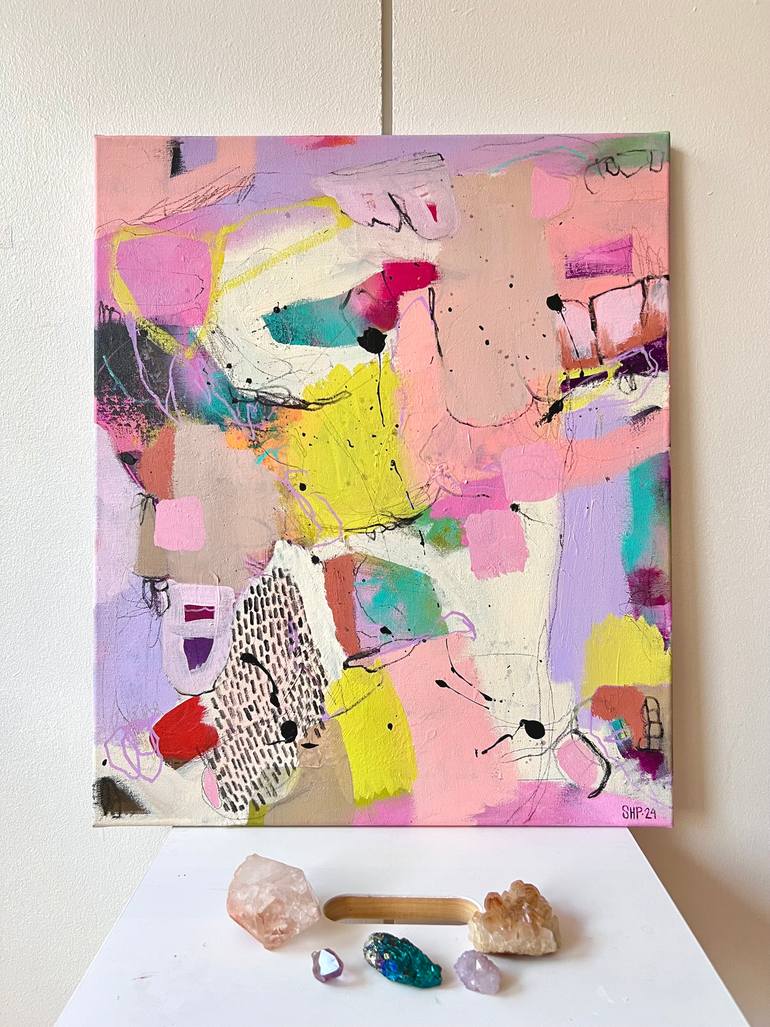 Original Abstract Expressionism Abstract Painting by Susanna Poméll