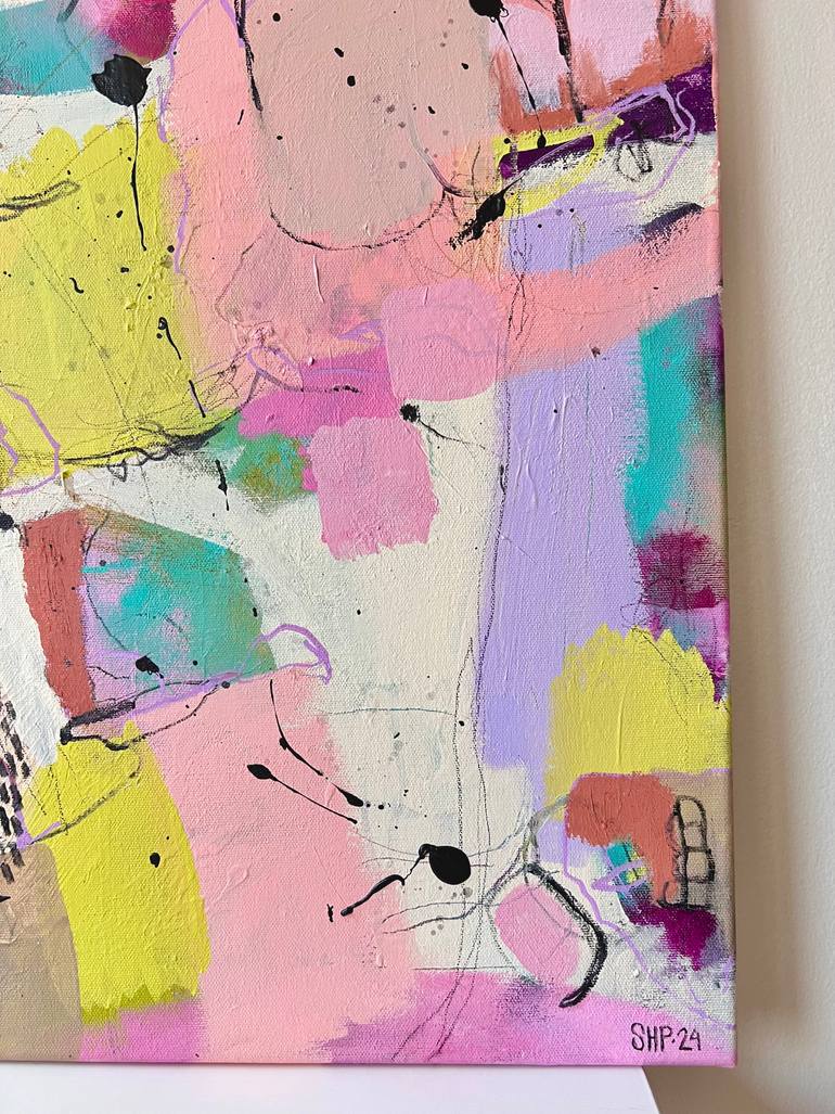 Original Abstract Expressionism Abstract Painting by Susanna Poméll