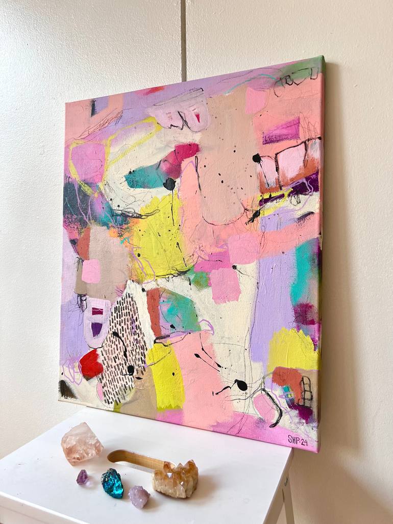 Original Abstract Expressionism Abstract Painting by Susanna Poméll