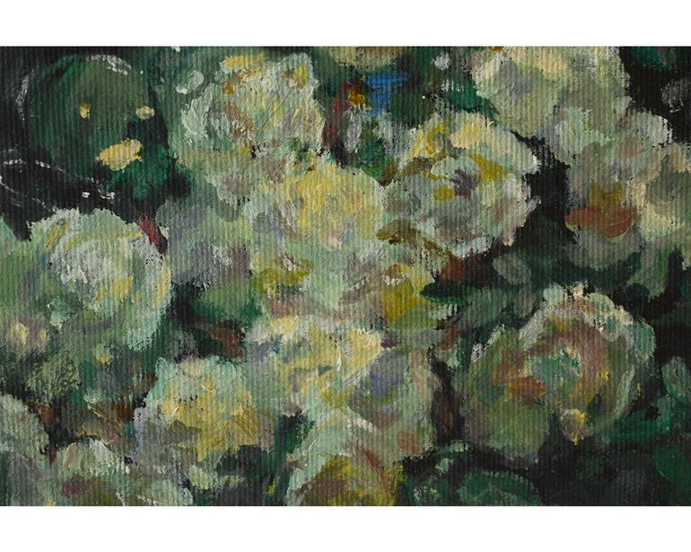 Original Impressionism Floral Painting by Yuelu Liao