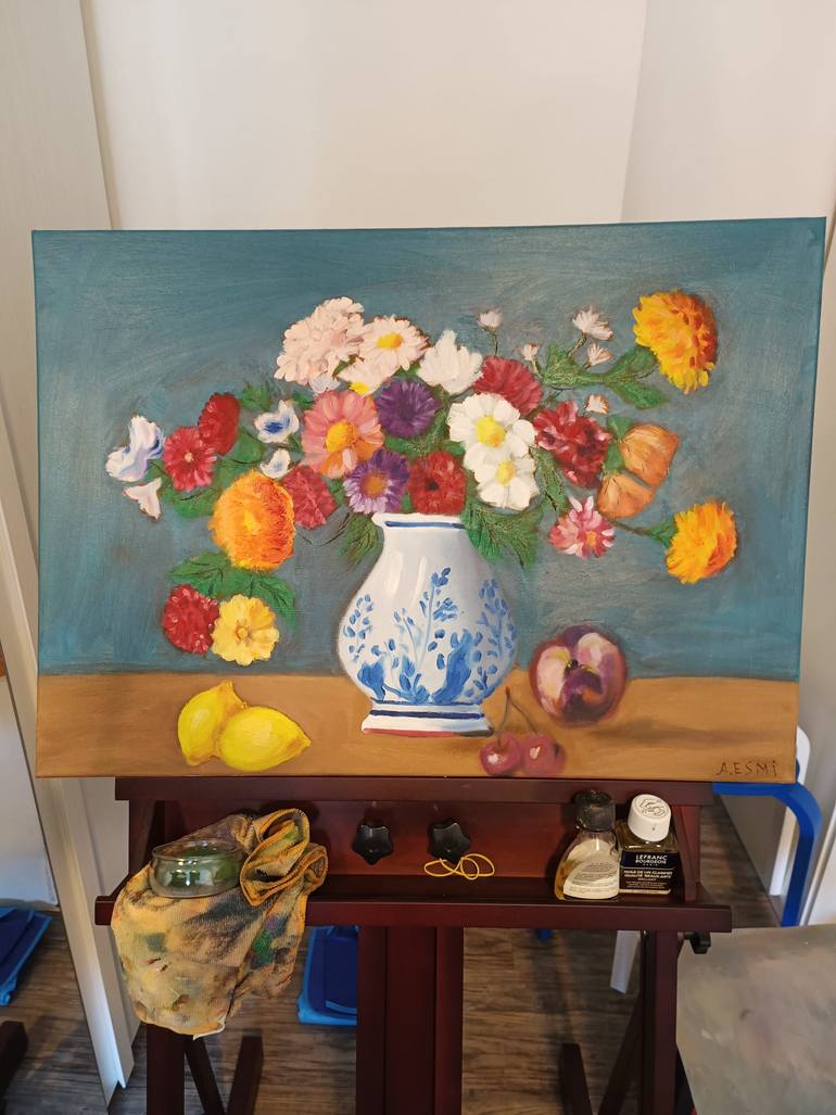 Original Impressionism Nature Painting by Esmira Abbasova