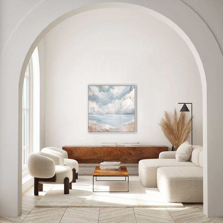 Original Abstract Beach Painting by Felicity Souter