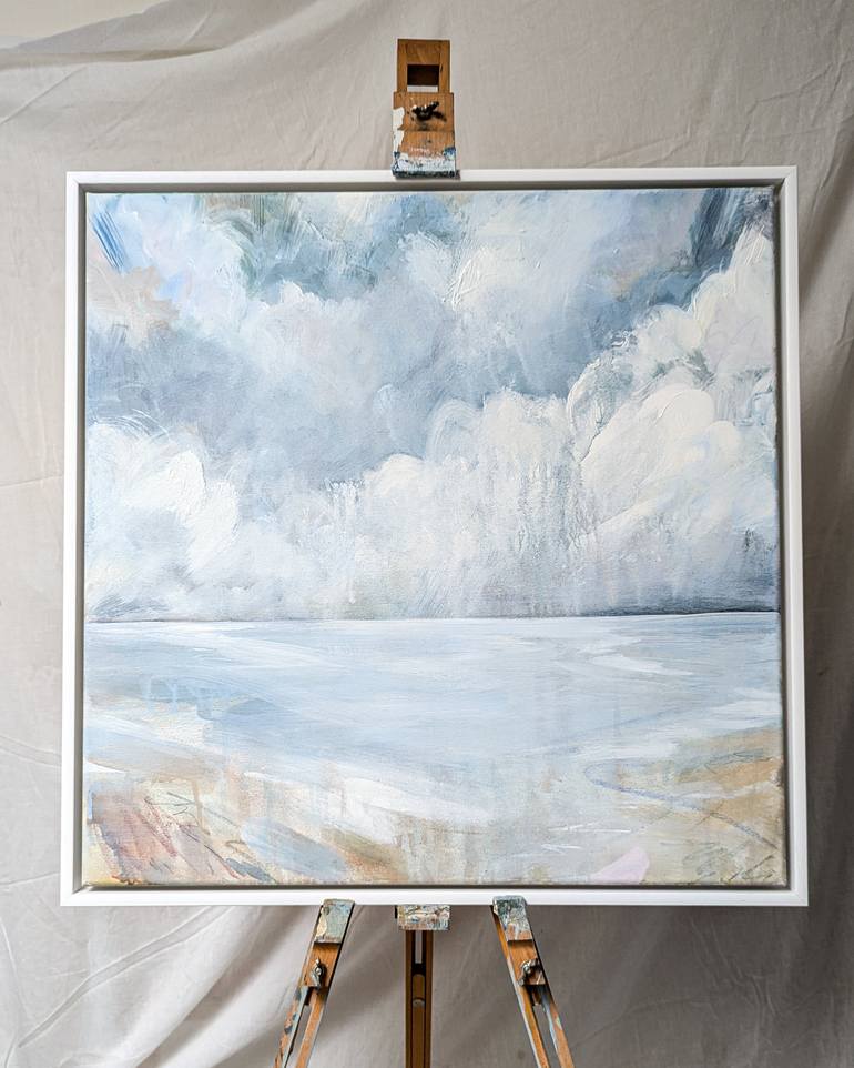 Original Abstract Beach Painting by Felicity Souter