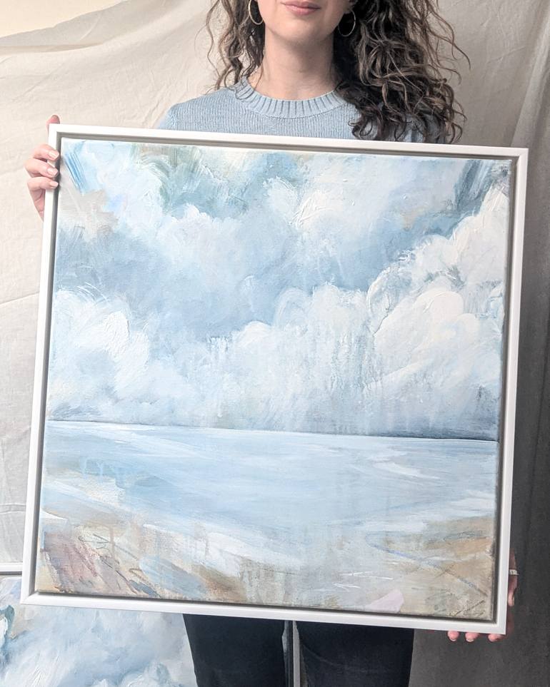 Original Abstract Beach Painting by Felicity Souter