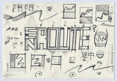 Original Typography Drawings by Remco De Vries