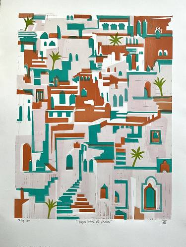 Print of Abstract Expressionism Architecture Printmaking by Alison Headley