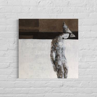 Original Abstract Women Mixed Media by Sharifah Bahiyah