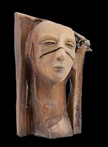 Original Abstract Expressionism Women Sculpture by Raquel Chomer