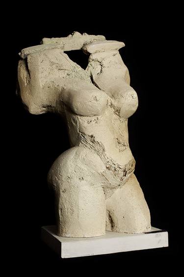 Original Abstract Expressionism Body Sculpture by Raquel Chomer