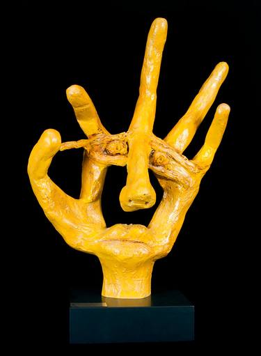 Original Abstract Expressionism Body Sculpture by Raquel Chomer