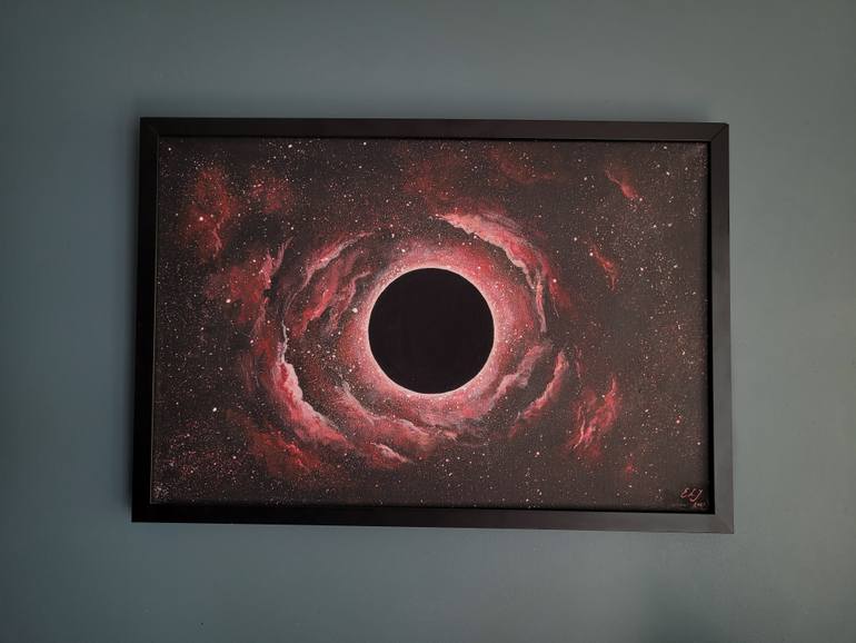 Original Contemporary Outer Space Painting by Evelina Lazdane Jarukaite