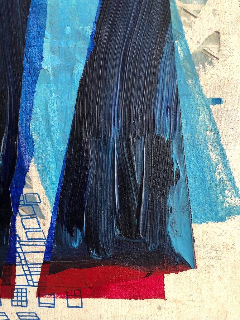 Original Conceptual Abstract Mixed Media by Fernanda Andrade