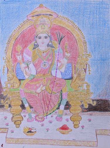 Original Illustration Religion Drawings by MALATHI Vemuri