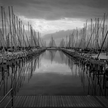 Original Black & White Boat Photography by RedRum Studio