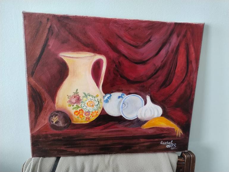 Original Classicism Still Life Painting by Rachel Odier