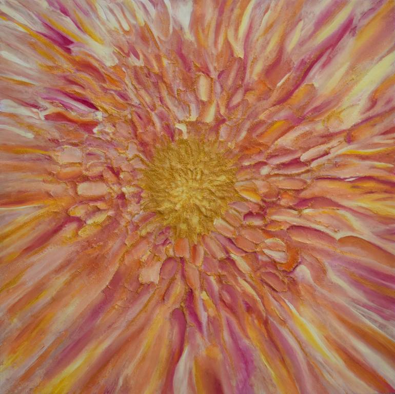 Dahlia Painting by Cj - Chandra Jablonski | Saatchi Art