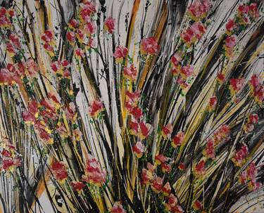 Original Abstract Floral Paintings by CJ - Chandra Jablonski