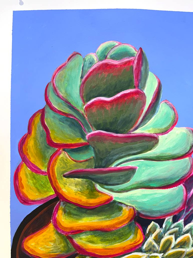 Original Abstract Botanic Painting by Michael Pfleghaar