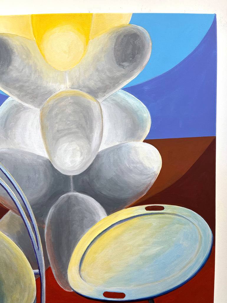 Original Abstract Interiors Painting by Michael Pfleghaar