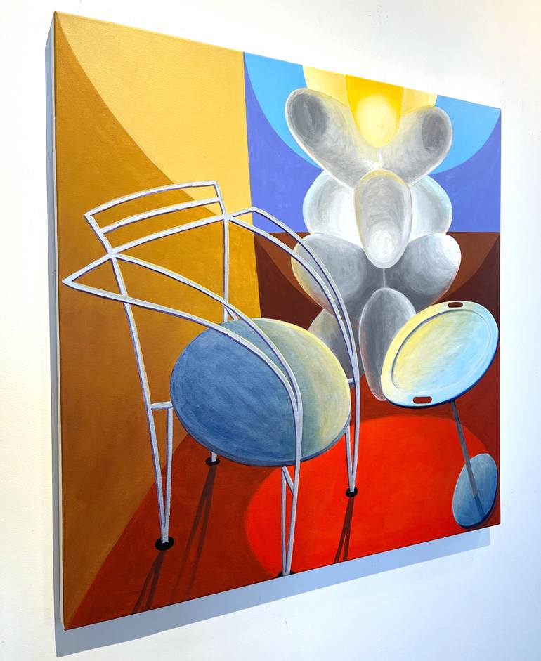 Original Abstract Interiors Painting by Michael Pfleghaar